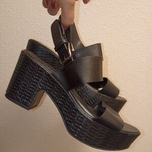 Black Platform Sandals